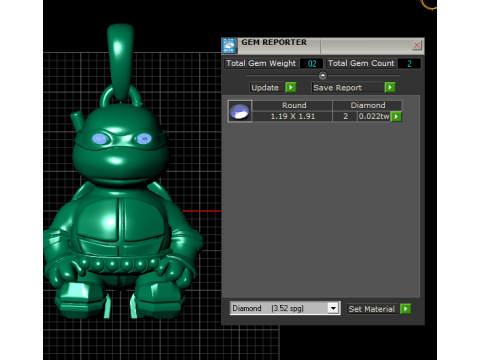 Ninja turtle pendant 3D प्रिंट मॉडल