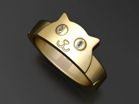 Cat ring 3D Print Model