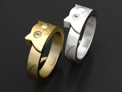 Cat ring 3D Print Model