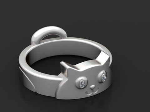 Cat ring 3D Принт Модель