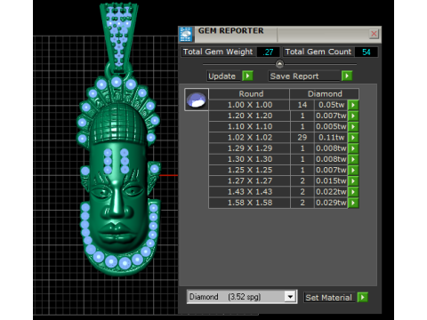 African tribal jewelry 3D Print Model