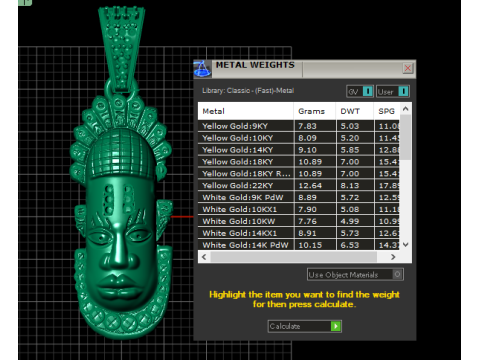 African tribal jewelry 3D Print Model