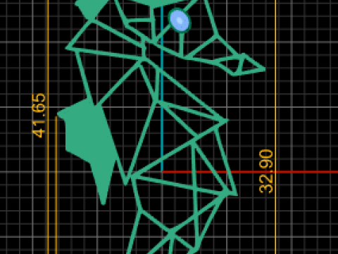 Geometric seahorse pendant 3D Print Model