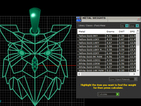 Geometric wolf pendant 3D प्रिंट मॉडल