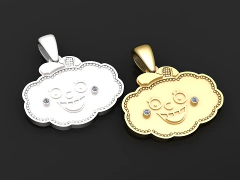 Cloud pendant 3D Print Model