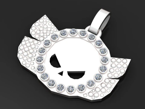 Skull pendant 3D Print Model