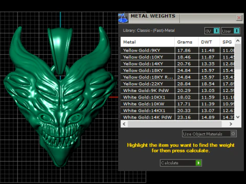 Demon head pendant 3D Print Model