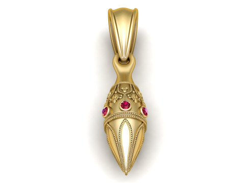 Gold pendant 3D 打印模型