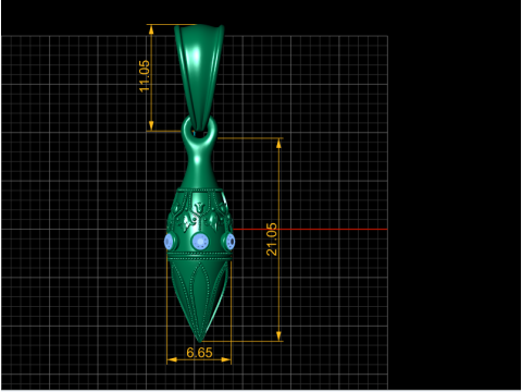 Gold pendant 3D 打印模型