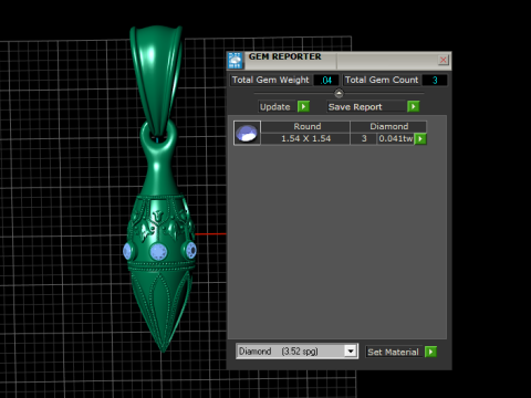 Gold pendant 3D 打印模型
