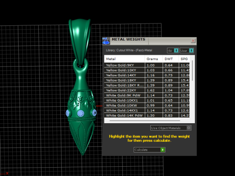Gold pendant 3D 打印模型