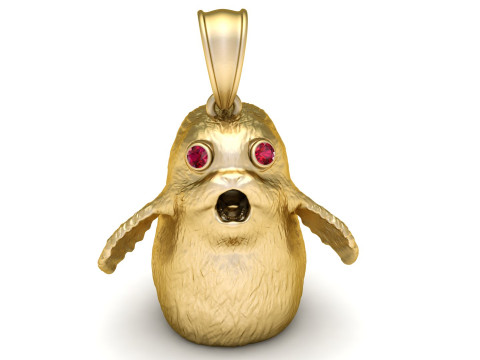 Gold creature pendant Model do druku 3D