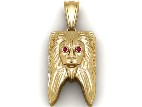 Gold tribal pendant 3D printable model 3D 打印模型