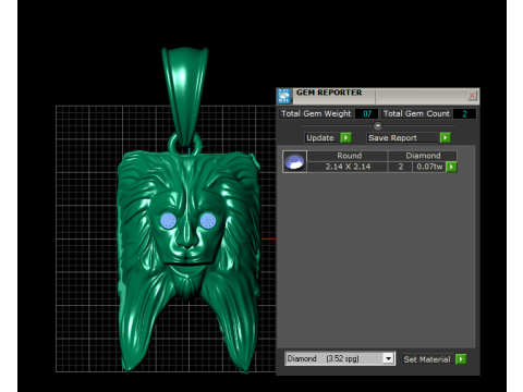 Gold tribal pendant 3D printable model 3D Baskı Modeli