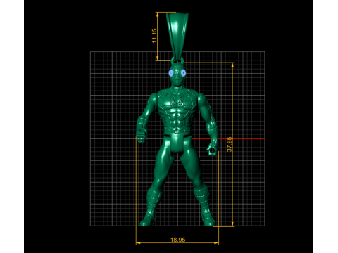 Gold superhero pendant 3D Print Model