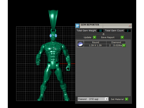 Gold superhero pendant 3D Print Model