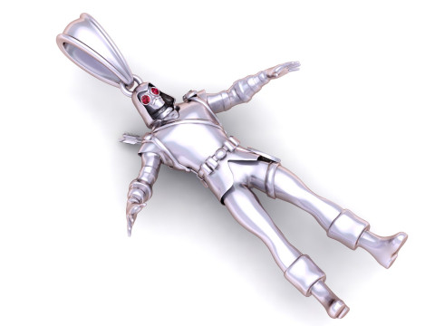 Gold warrior pendant 3D 打印模型