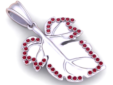 सोने की पत्ती का लटकन 3D प्रिंट मॉडल