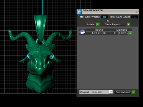 Golden Insect Pendant Model Cetak 3D
