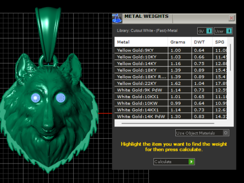 Golden Lion Head Pendant 3D Print Model
