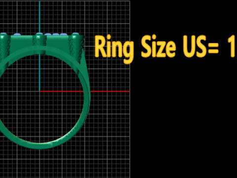 Gold mens statement ring 3D Baskı Modeli