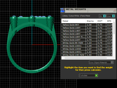 Gold mens statement ring 3D Print Model