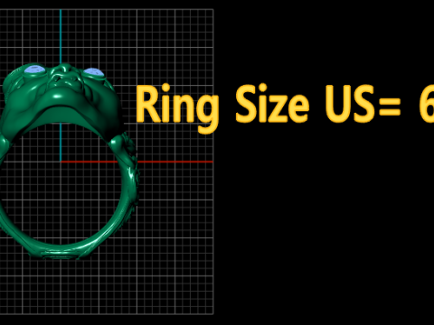 Fantasy-inspired gold ring Model do druku 3D