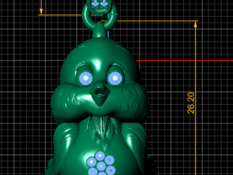 Gold animal pendant 3D Print Model