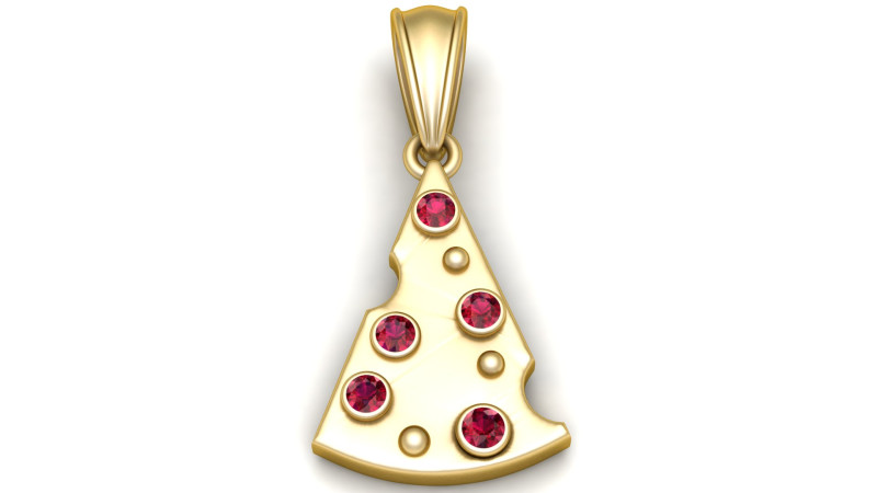 Triangular pendant 3D 打印模型 .c4d .max .obj .3ds .fbx .stl .blend