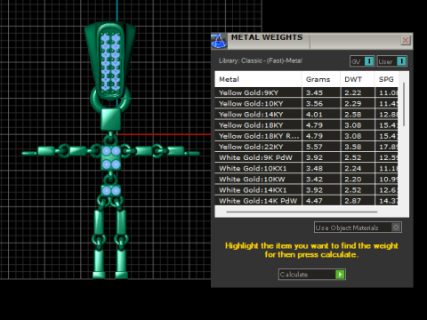 Gold stickman pendant Model do druku 3D