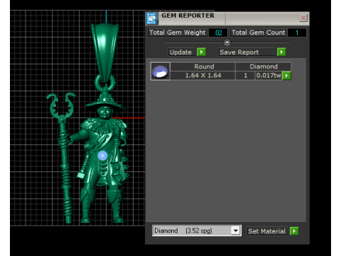 Gold warrior pendant 3D Baskı Modeli