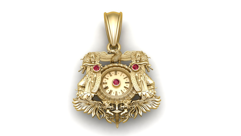 Warrior pendant 3D प्रिंट मॉडल .c4d .max .obj .3ds .fbx .stl .blend