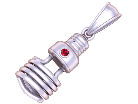 Gold bulb pendant 3D 打印模型