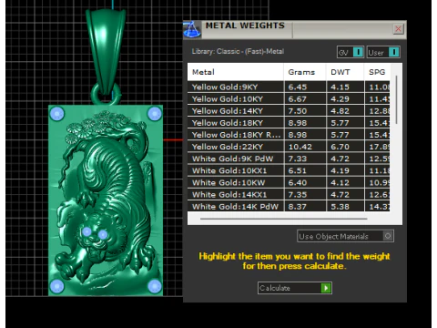 Tiger pendant 3D Print Model