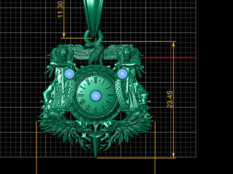 Luxury gothic biker pendant 3D printmodel