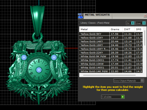 Luxury gothic biker pendant 3D printmodel