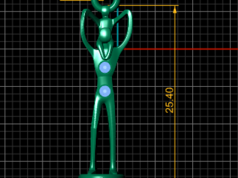 Elegant gold pendant 3D 打印模型