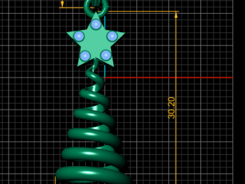 Enchantinggold spiral pendan 3D प्रिंट मॉडल