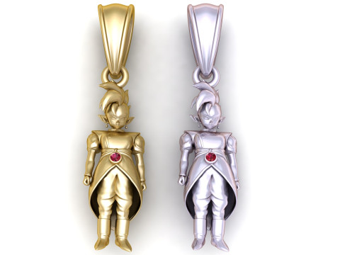 Striking gold pendant Model do druku 3D