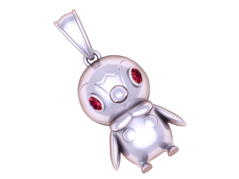 Gold penguin pendant Modelo de impresión 3D