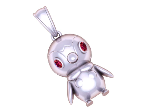 Gold penguin pendant 3D Print Model