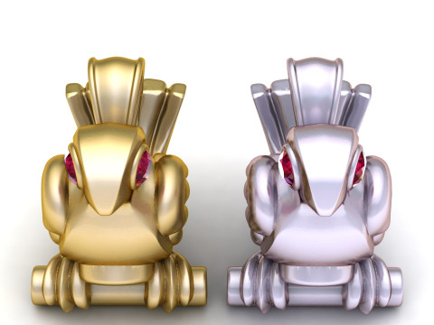 Gold bird pendant 3D Druckmodell