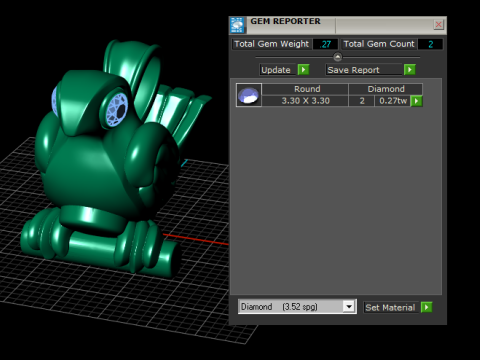 ゴールドバードペンダント 3Dプリントモデル