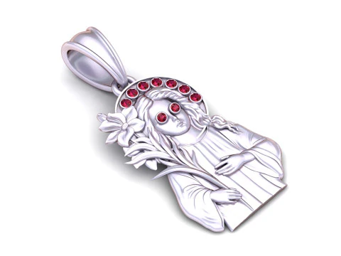 Exquisite gold religious pendant 3D Print Model