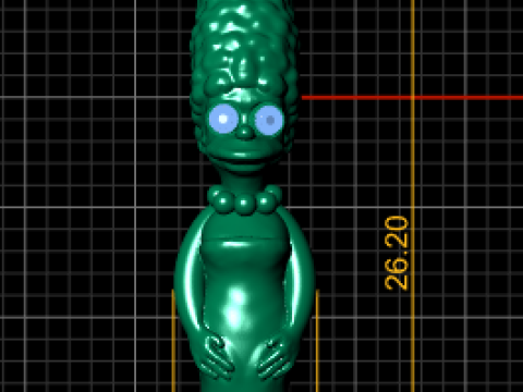 Gold character pendant 3D 打印模型