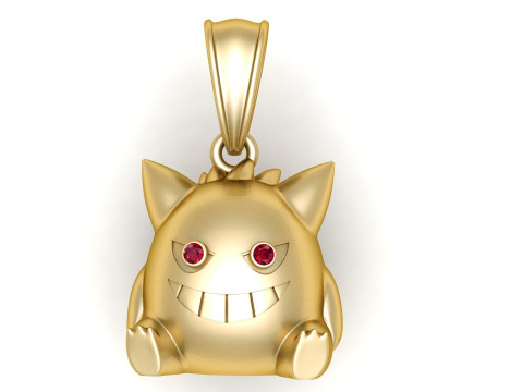 Striking gold pendant Model Cetak 3D