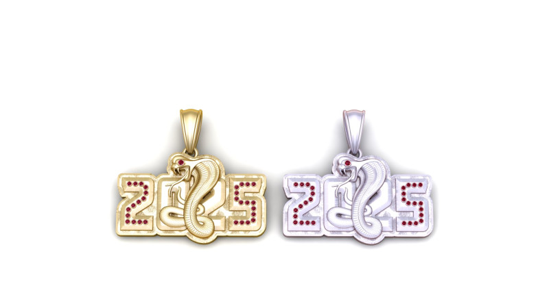 2025 Cobra Pendant 3D Druckmodell .c4d .max .obj .3ds .fbx .stl .blend