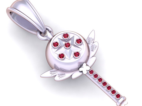 Gold key pendant 3D Принт Модель