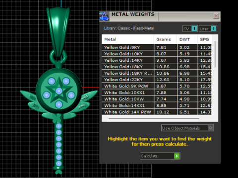 Gold key pendant 3D Принт Модель