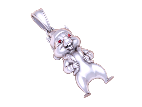 Gold chipmunk pendant 3D 打印模型
